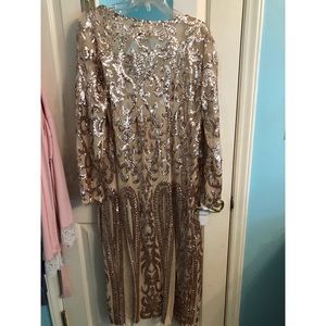 Rose Gold Sequin Duster